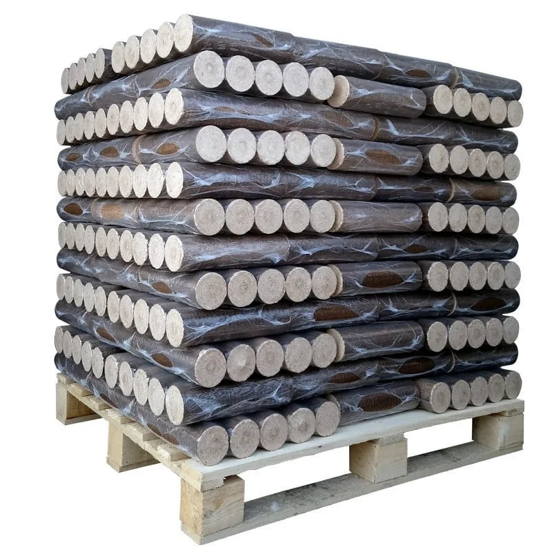 Bûches de Bois Densifié 100% Feuillus – Palette de 960 Kg