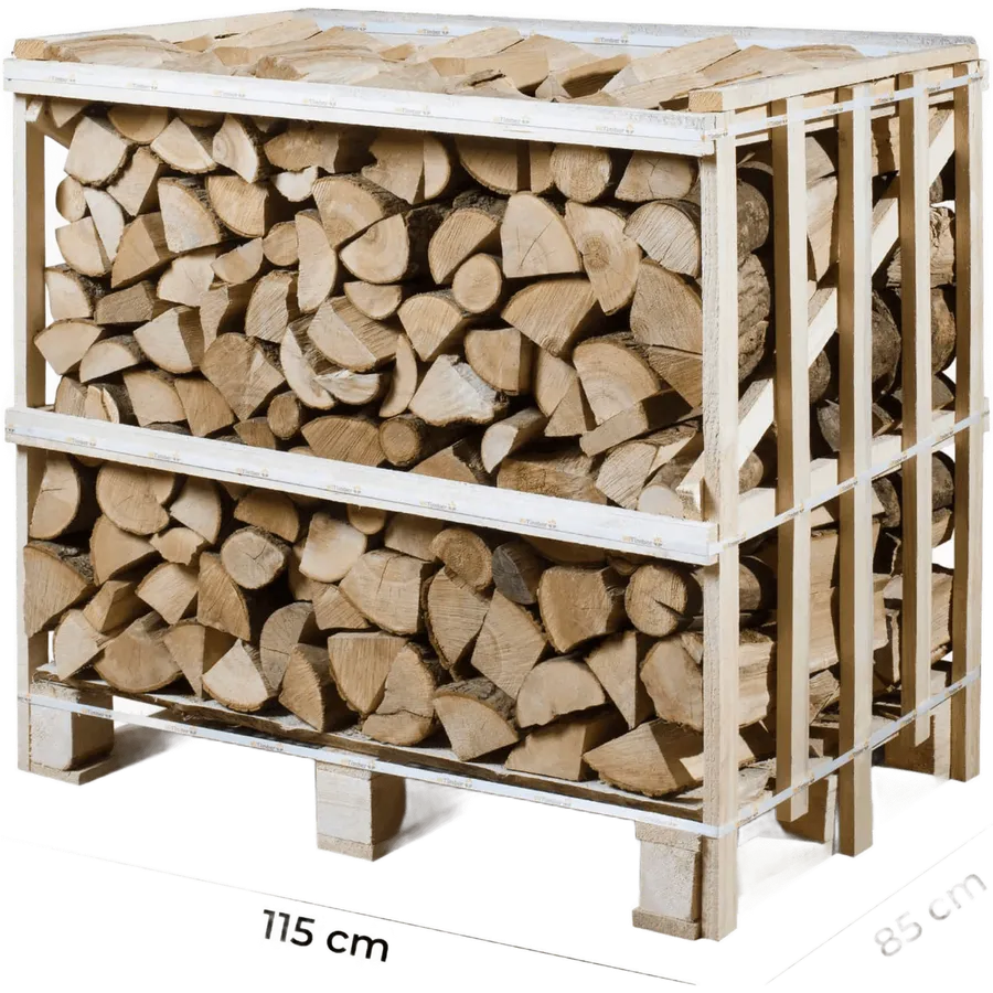 Feuillus Mélangés Demi-Palette – Bûches 23-26 cm
