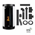 Pack Poêle à granulés étanche Anna + Kit conduits concentrique sortie arrière - 10 Kw