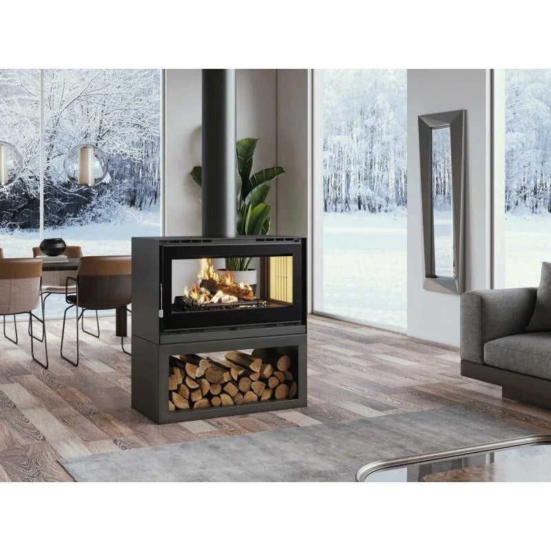 Poêle à Bois 2 Vitres – FIREMATIC Ottawa-S 12,6 kW